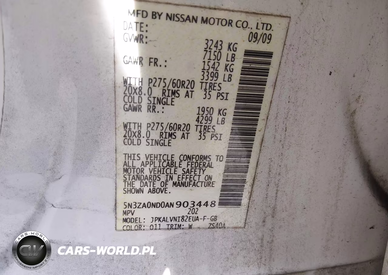 2010 Infiniti Qx56 VIN:5N3ZA0ND0AN903448 - 9