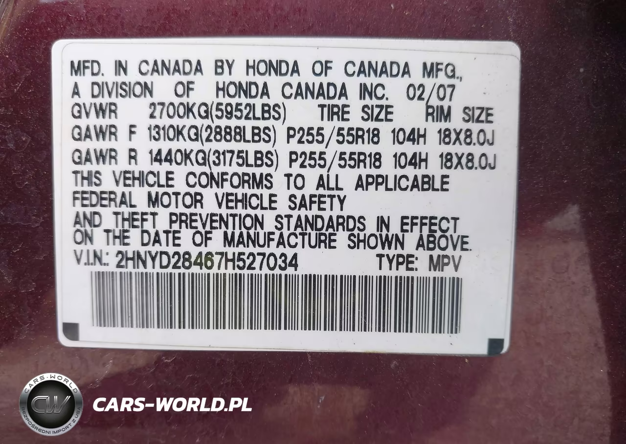 2007 Acura Mdx Technology Package VIN:2HNYD28467H527034 - 9