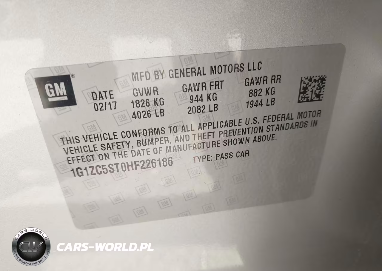 2017 Chevrolet Malibu 1Fl VIN:1G1ZC5ST0HF226186 - 9