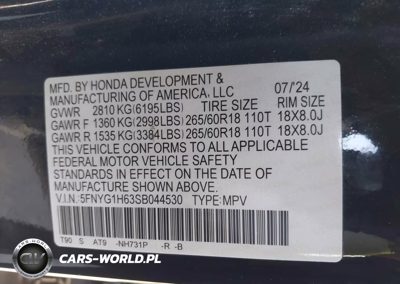 2025 Honda Pilot Trailsport VIN:5FNYG1H63SB044530 - 9