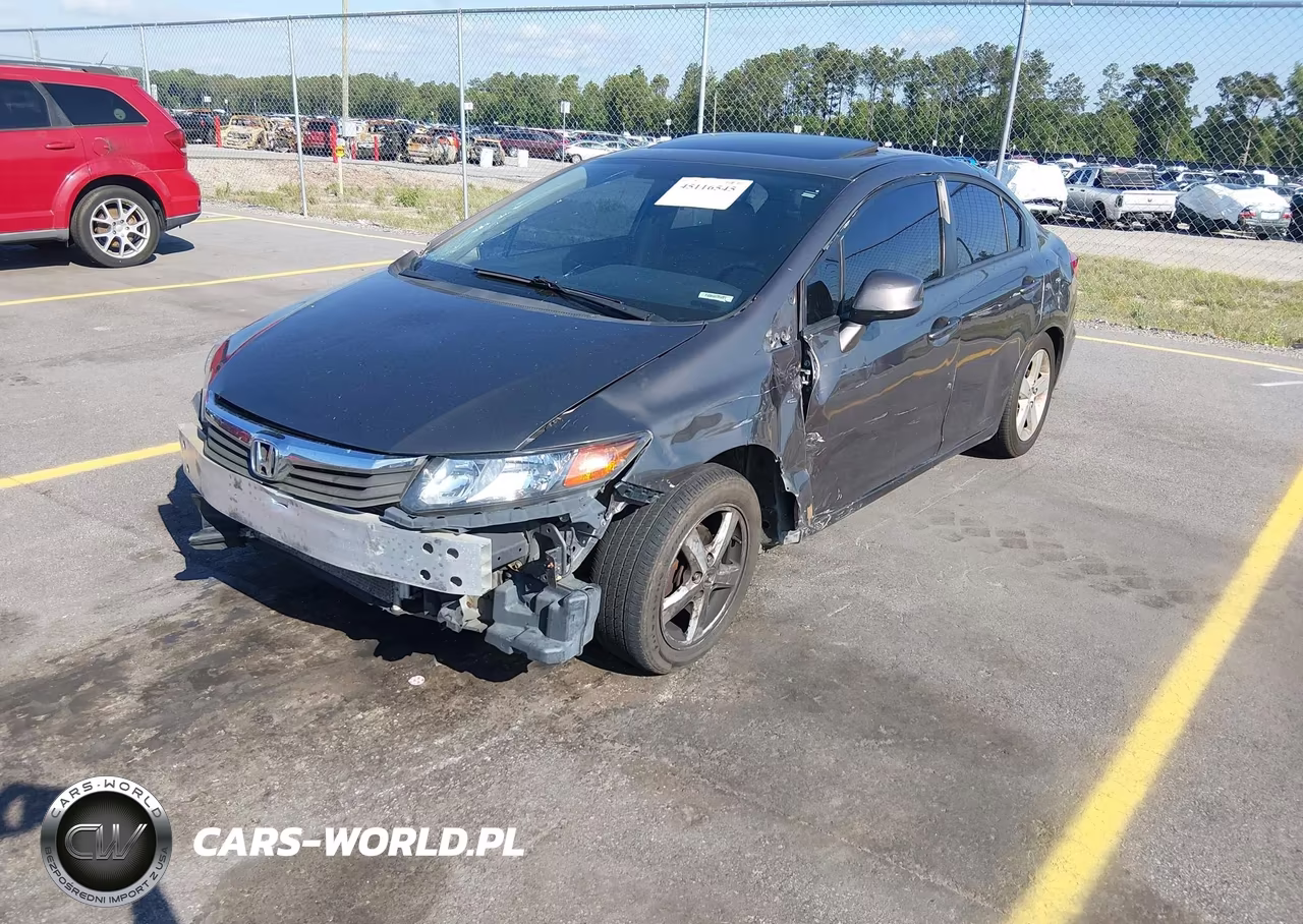 2012 Honda Civic Exl VIN:19XFB2F90CE011100 - 2
