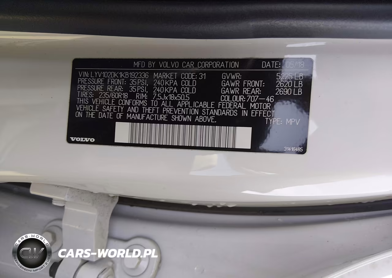 2019 Volvo Xc60 T5 Momentum VIN:LYV102DK1KB192336 - 9