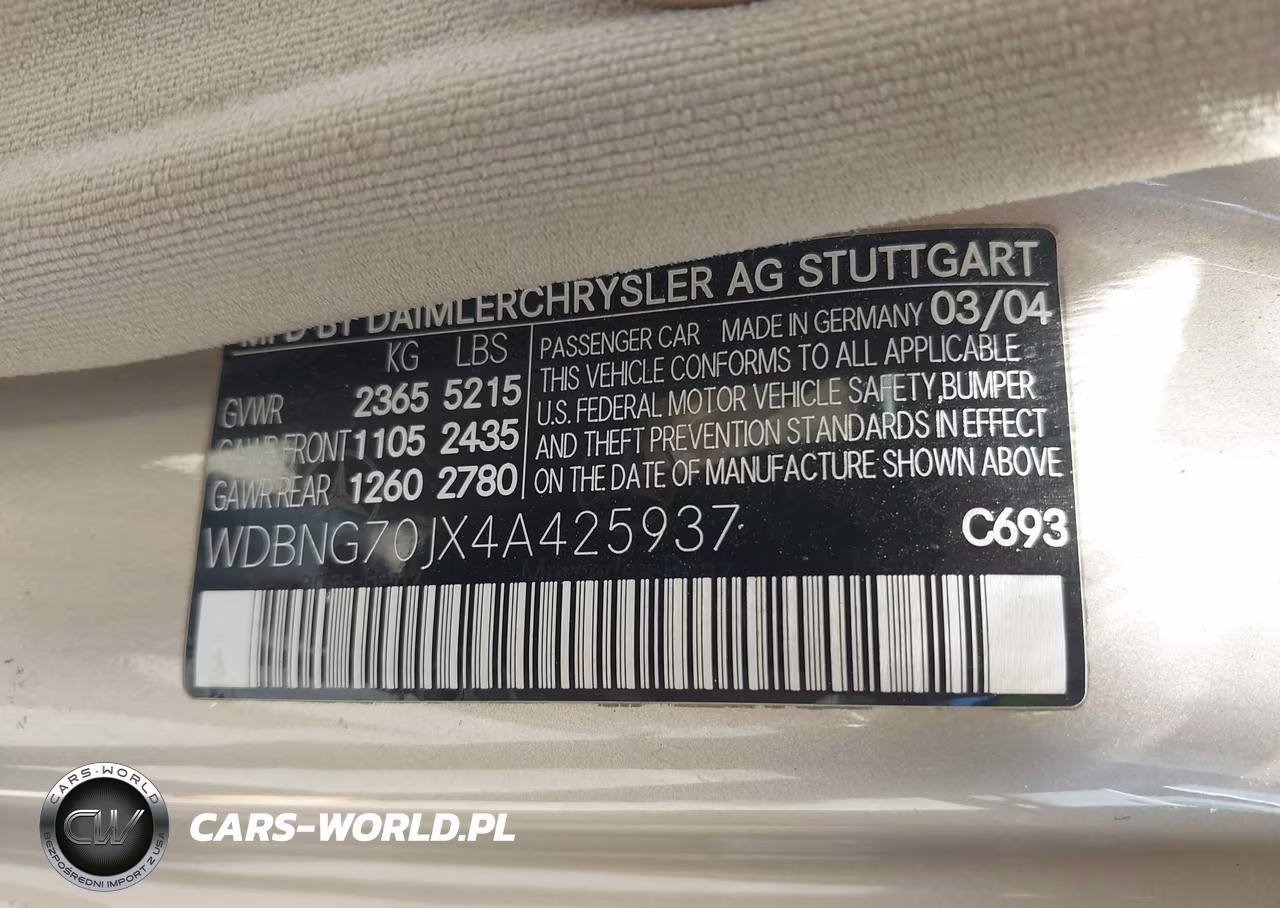 2004 Mercedes-Benz S 430 VIN:WDBNG70JX4A425937 - 9
