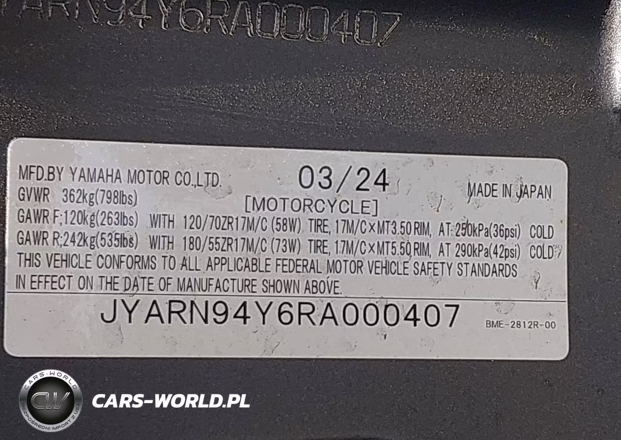 2024 Yamaha Mt09 C VIN:JYARN94Y6RA000407 - 10
