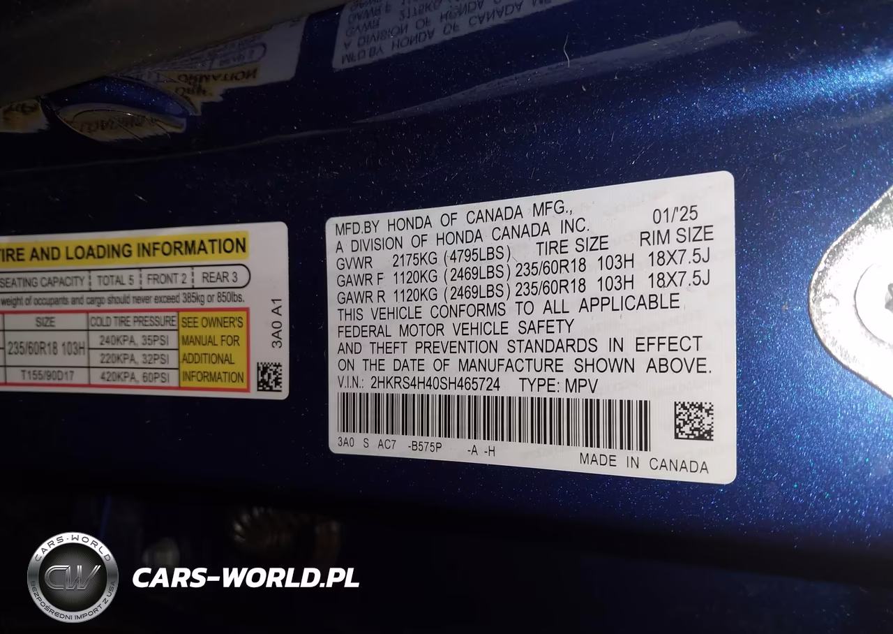 2025 Honda Cr-V Ex Awd VIN:2HKRS4H40SH465724 - 9