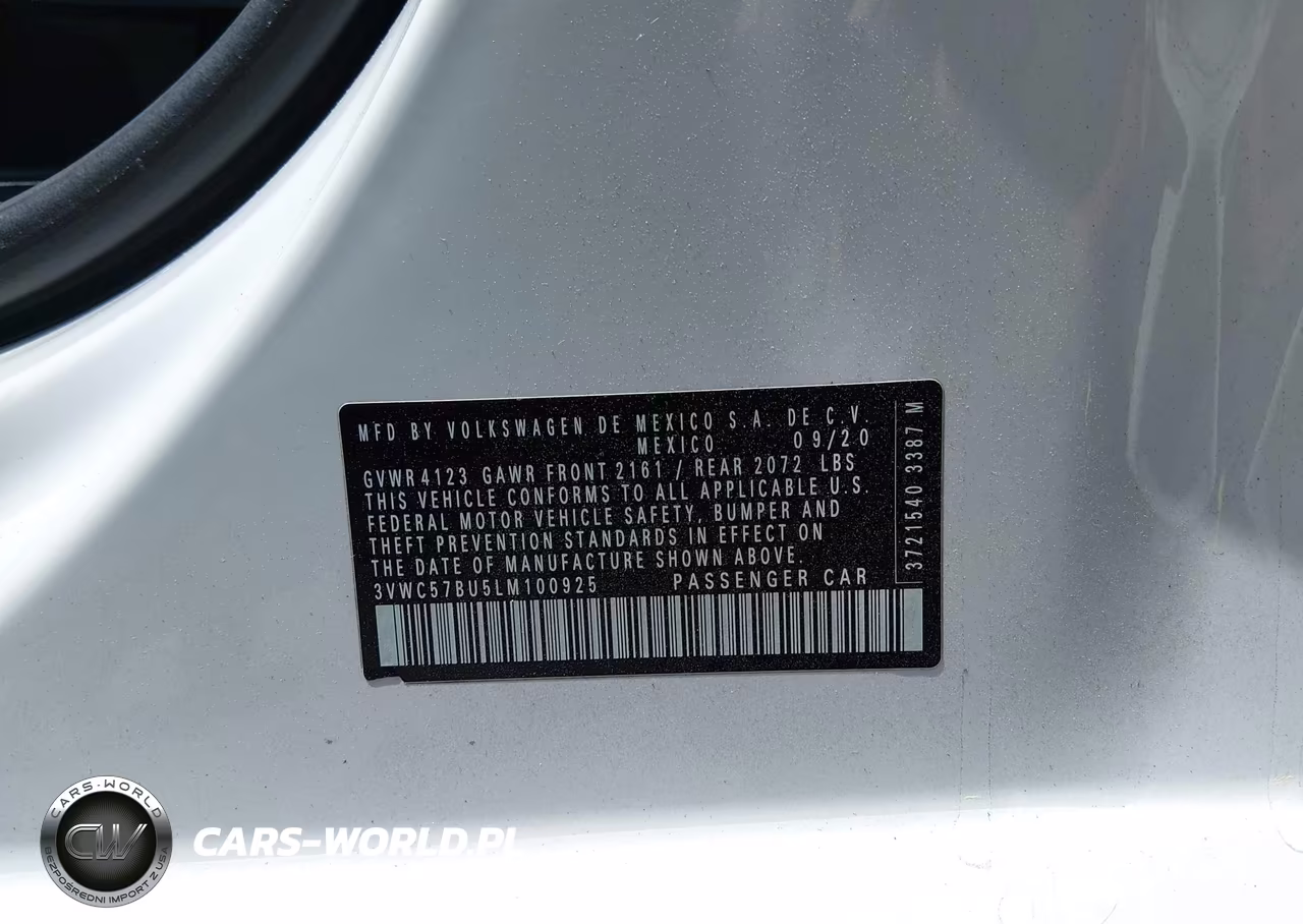 2020 Volkswagen Jetta VIN:3VWC57BU5LM100925 - 9
