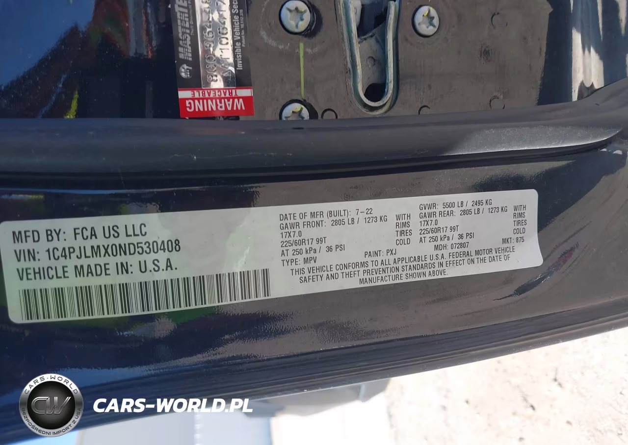 2022 Jeep Cherokee Latitude Lux Fwd VIN:1C4PJLMX0ND530408 - 9