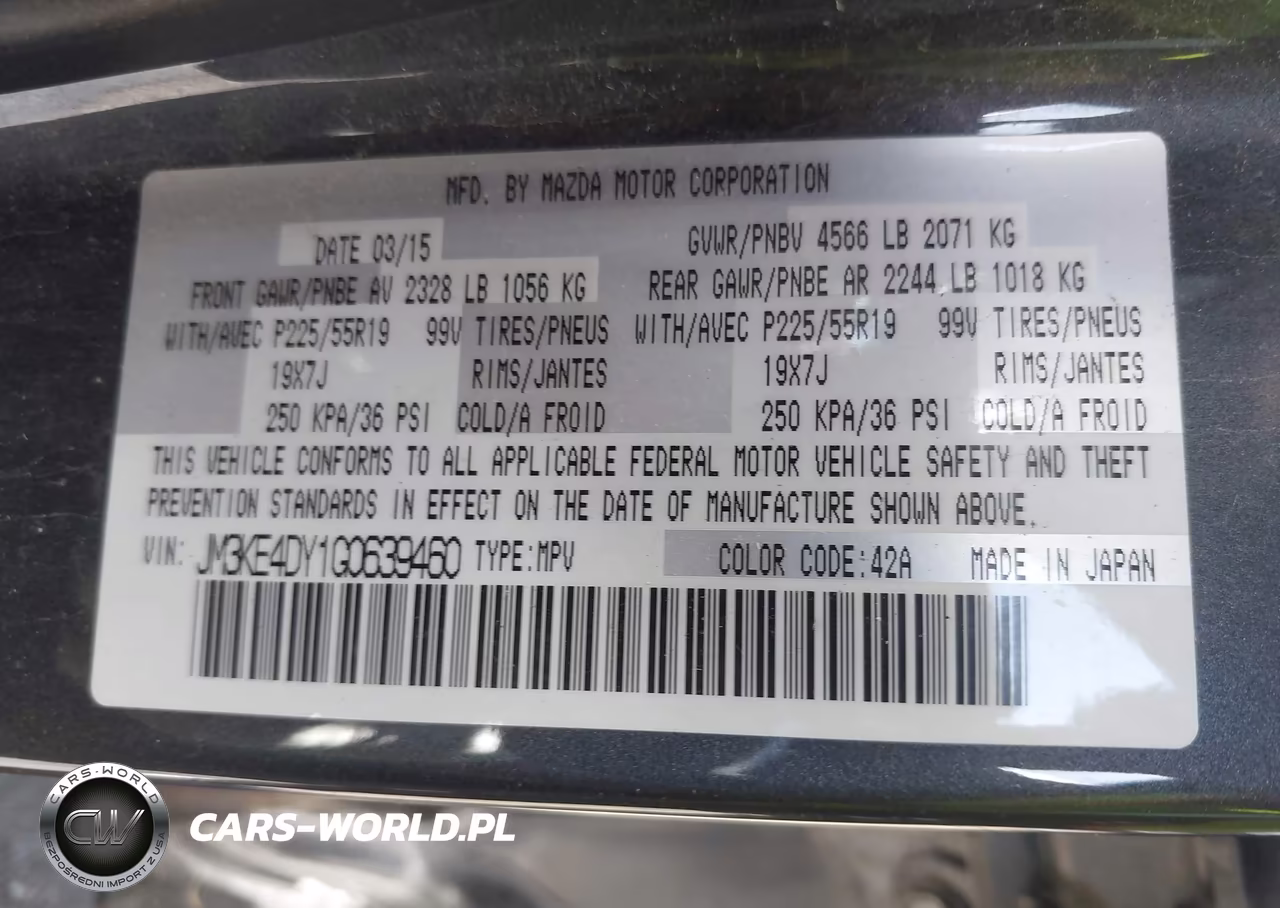 2016 Mazda Cx-5 Grand Touring VIN:JM3KE4DY1G0639460 - 9
