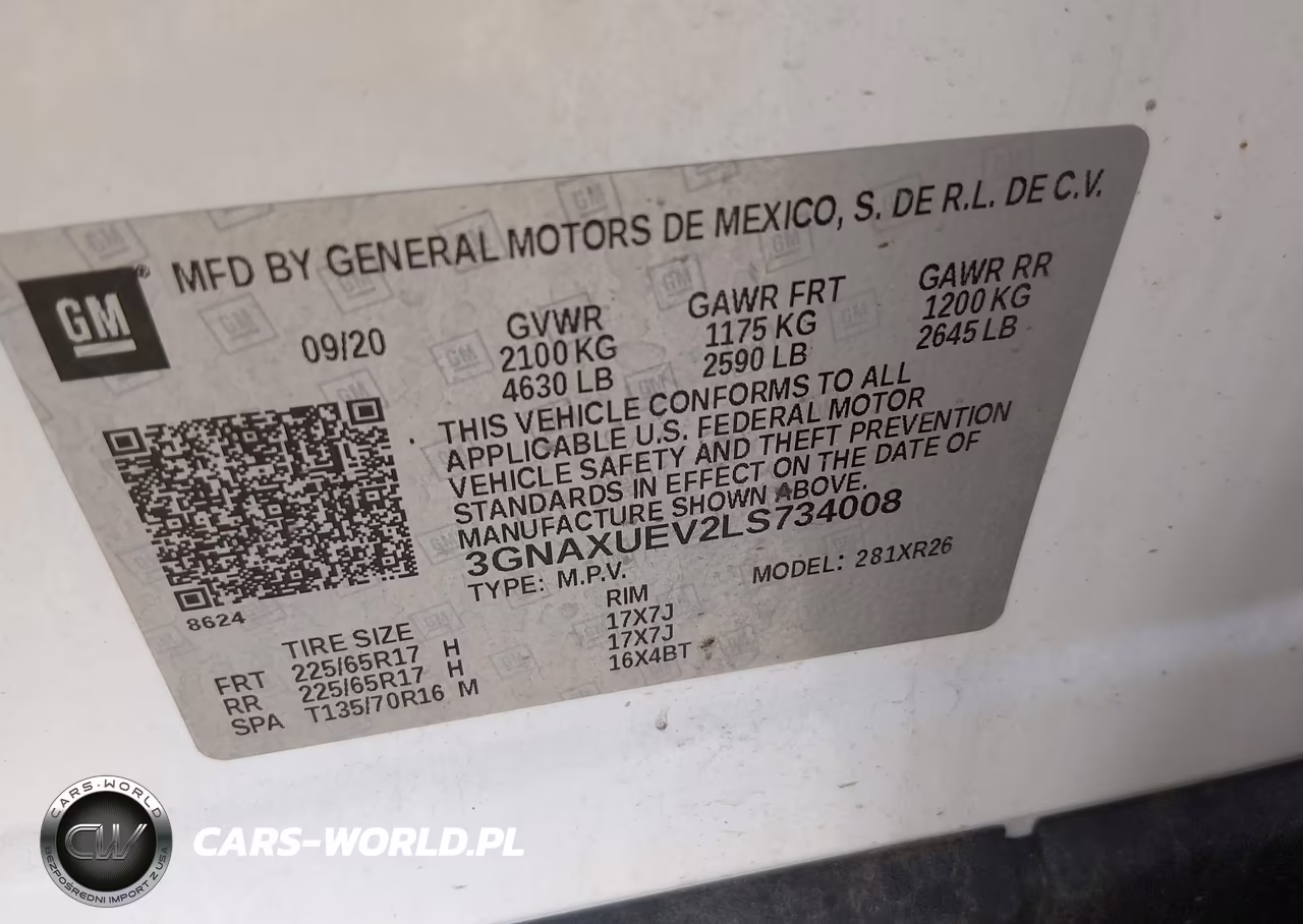 2020 Chevrolet Equinox Awd Lt 1.5L Turbo VIN:3GNAXUEV2LS734008 - 9