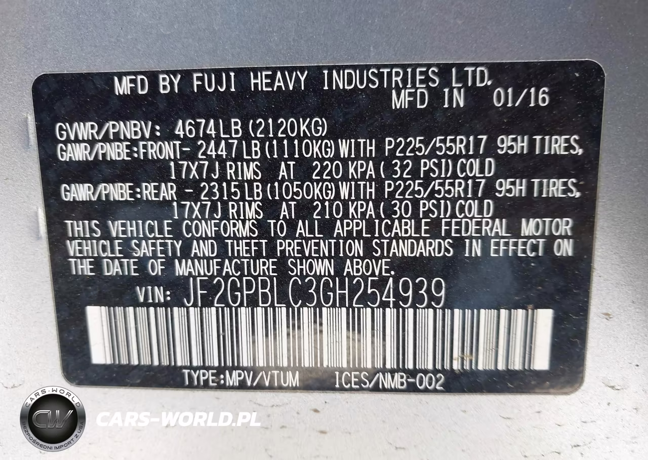2016 Subaru Crosstrek Hybrid Touring VIN:JF2GPBLC3GH254939 - 9