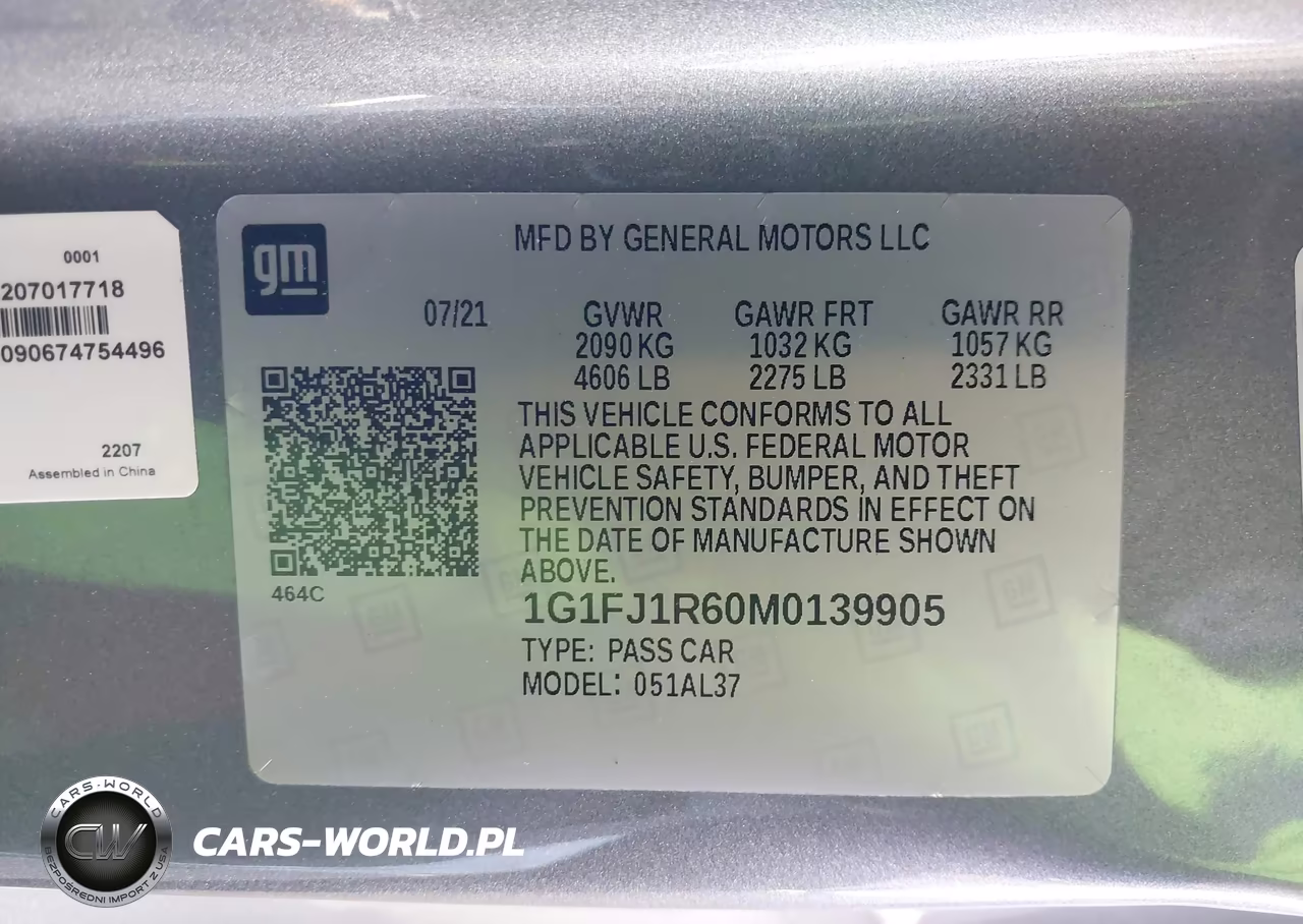 2021 Chevrolet Camaro Rwd Zl1 VIN:1G1FJ1R60M0139905 - 9