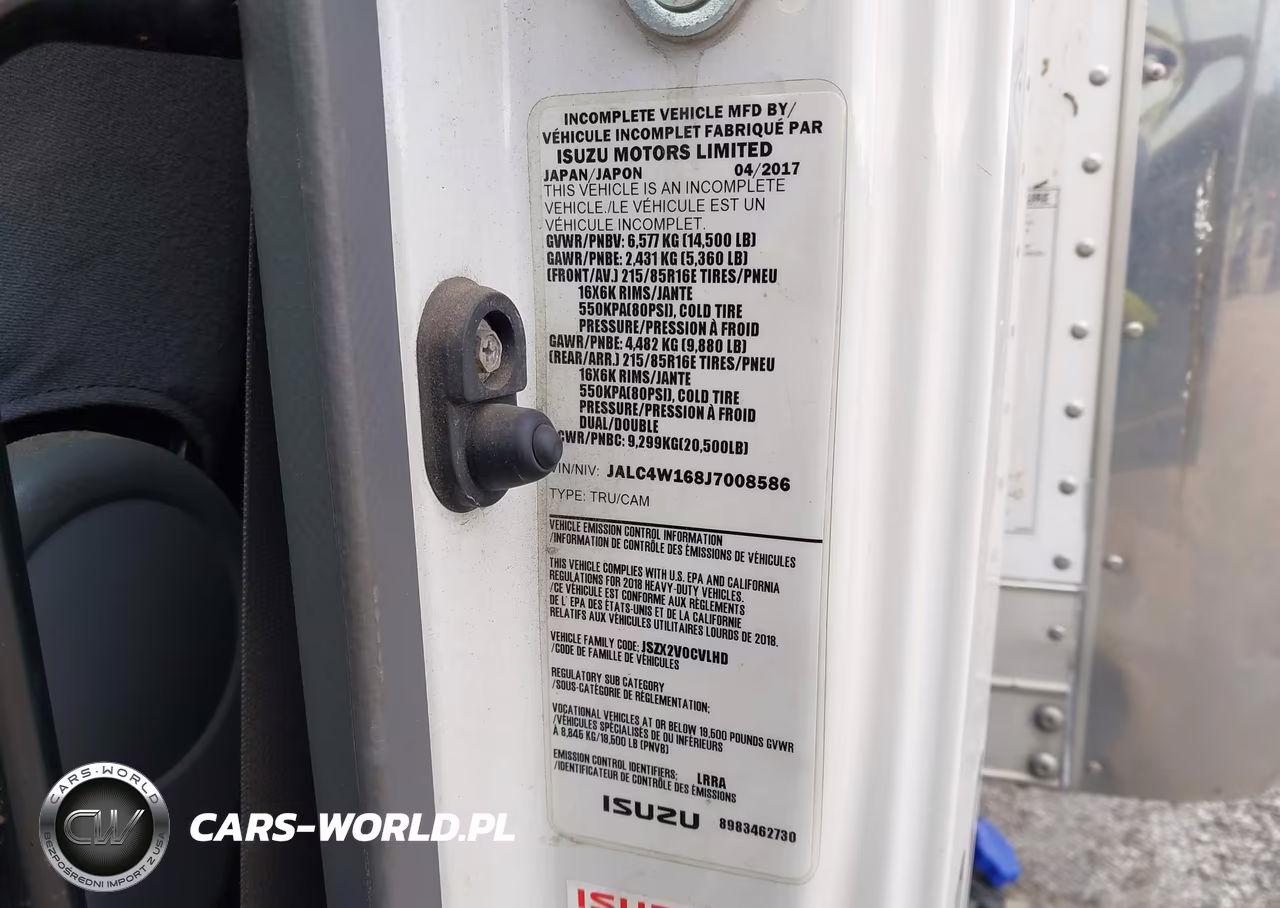 2018 Isuzu Npr Hd VIN:JALC4W168J7008586 - 8