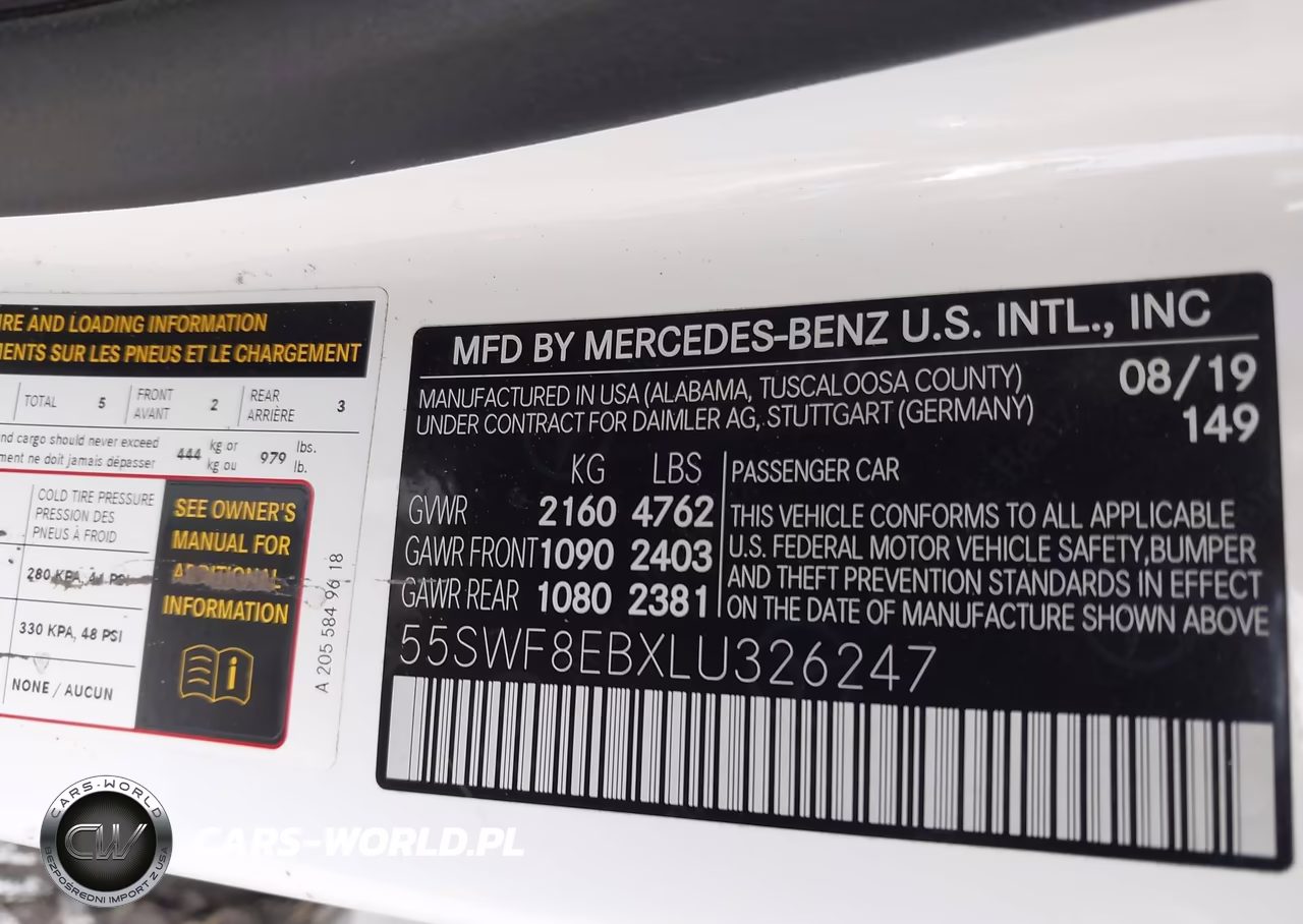 2020 Mercedes-Benz C 300 4Matic VIN:55SWF8EBXLU326247 - 9