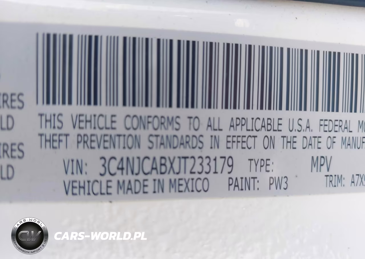 2018 Jeep Compass Sport Fwd VIN:3C4NJCABXJT233179 - 9