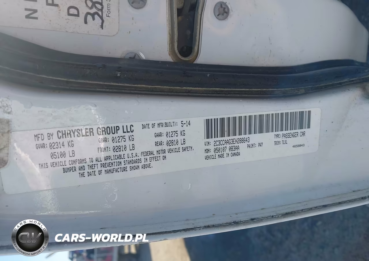 2014 Chrysler 300 VIN:2C3CCAAG3EH288643 - 9