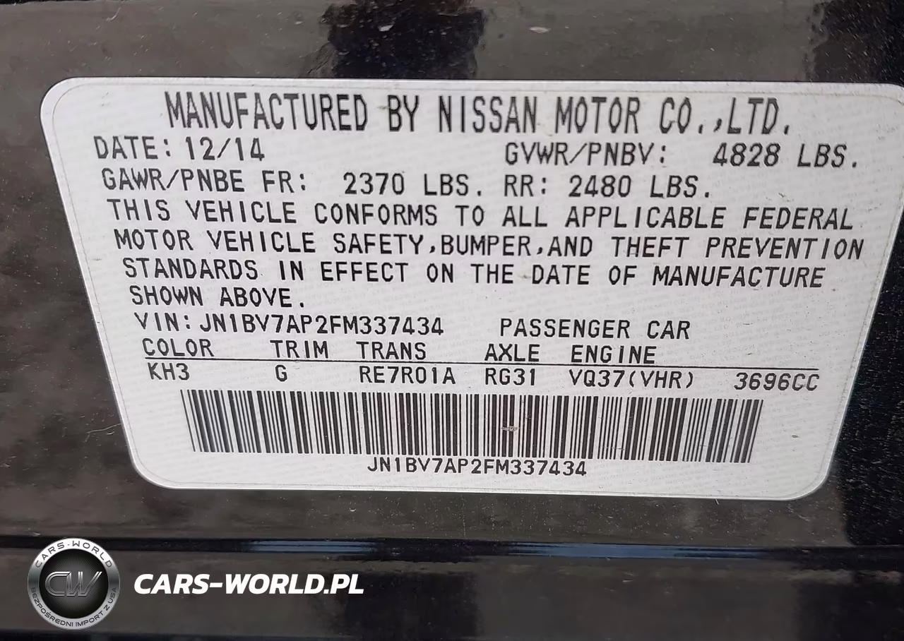 2015 Infiniti Q50 Premium VIN:JN1BV7AP2FM337434 - 9