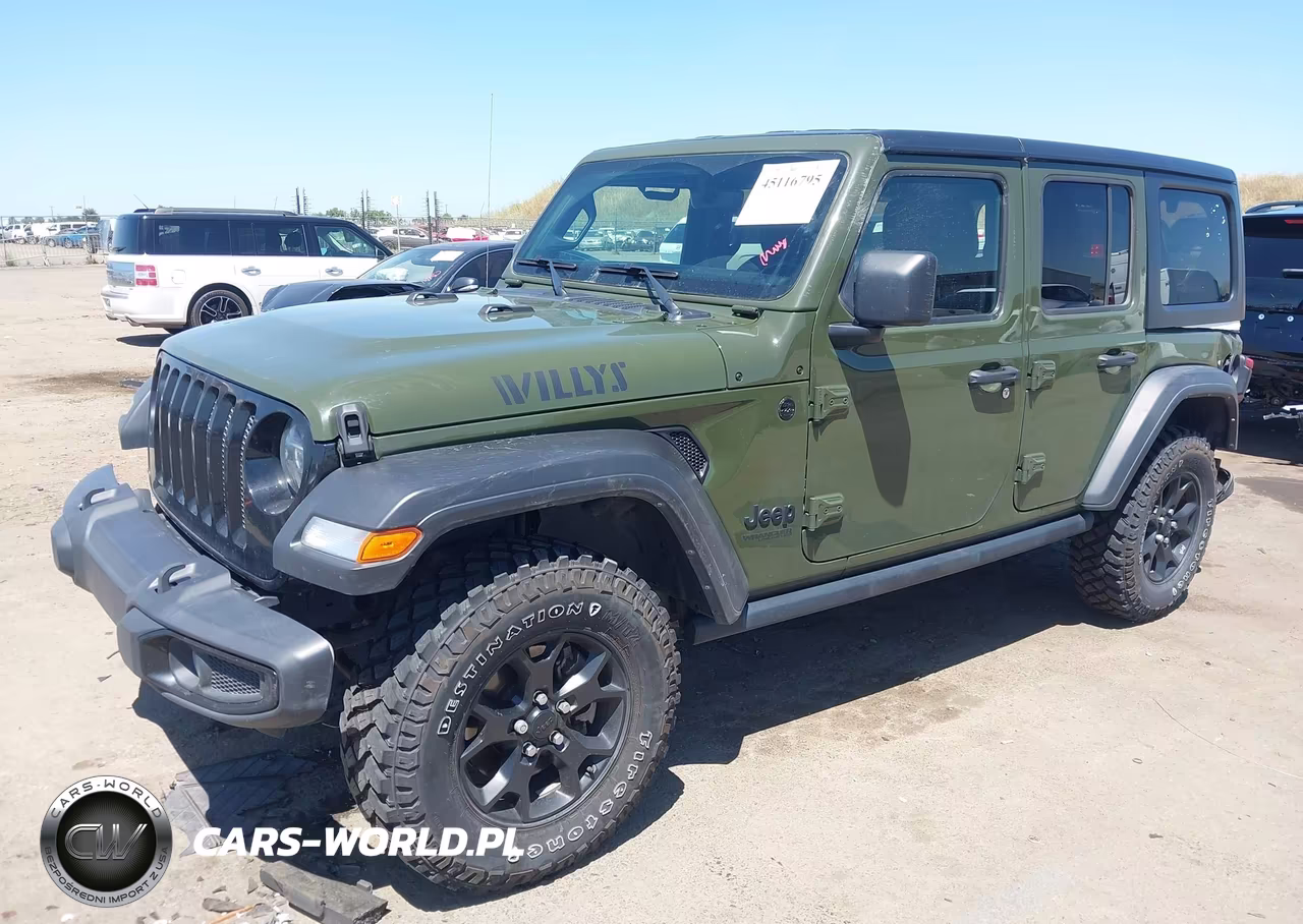 2021 Jeep Wrangler Unlimited Willys 4X4 VIN:1C4HJXDN7MW801378 - 2