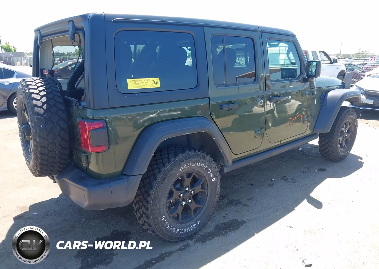 2021 Jeep Wrangler Unlimited Willys 4X4 VIN:1C4HJXDN7MW801378 - 4