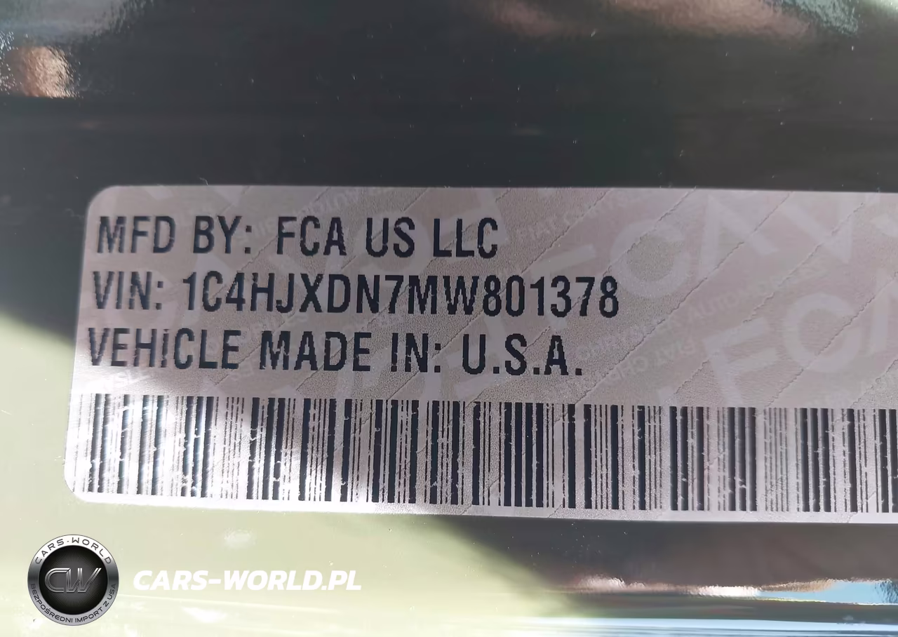 2021 Jeep Wrangler Unlimited Willys 4X4 VIN:1C4HJXDN7MW801378 - 9