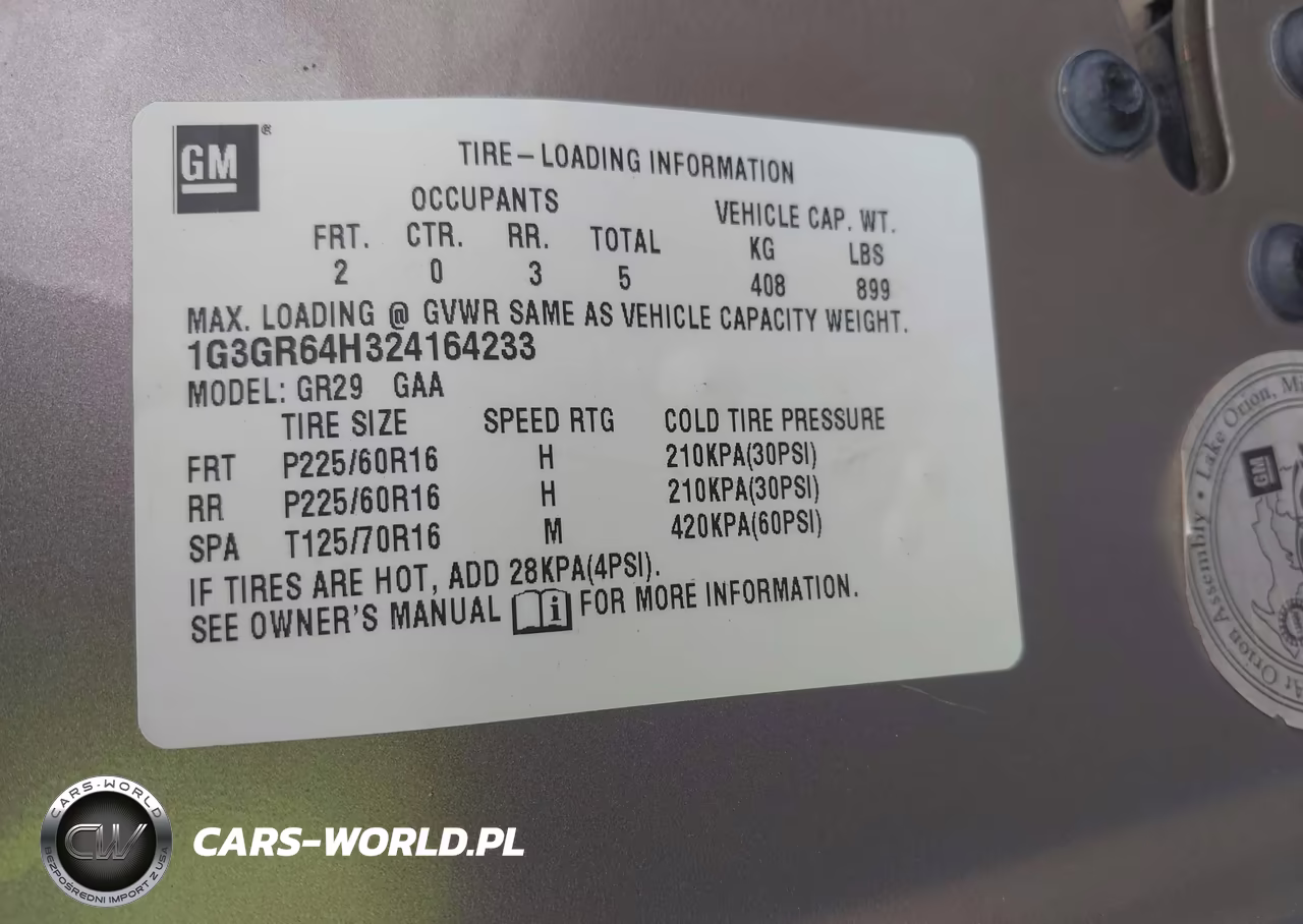 2002 Oldsmobile Aurora 3.5 VIN:1G3GR64H324164233 - 9