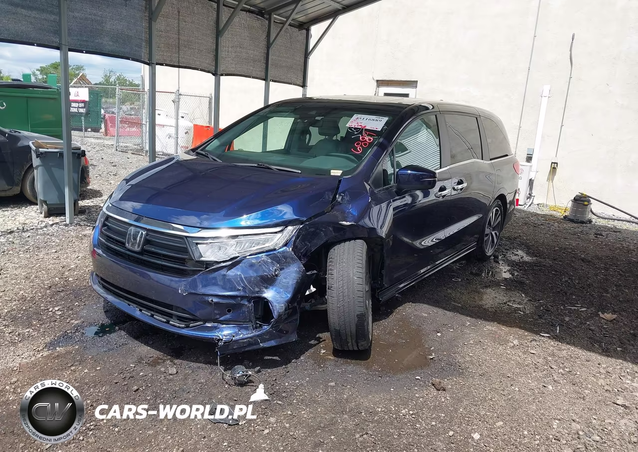 2022 Honda Odyssey Touring VIN:5FNRL6H81NB014431 - 2