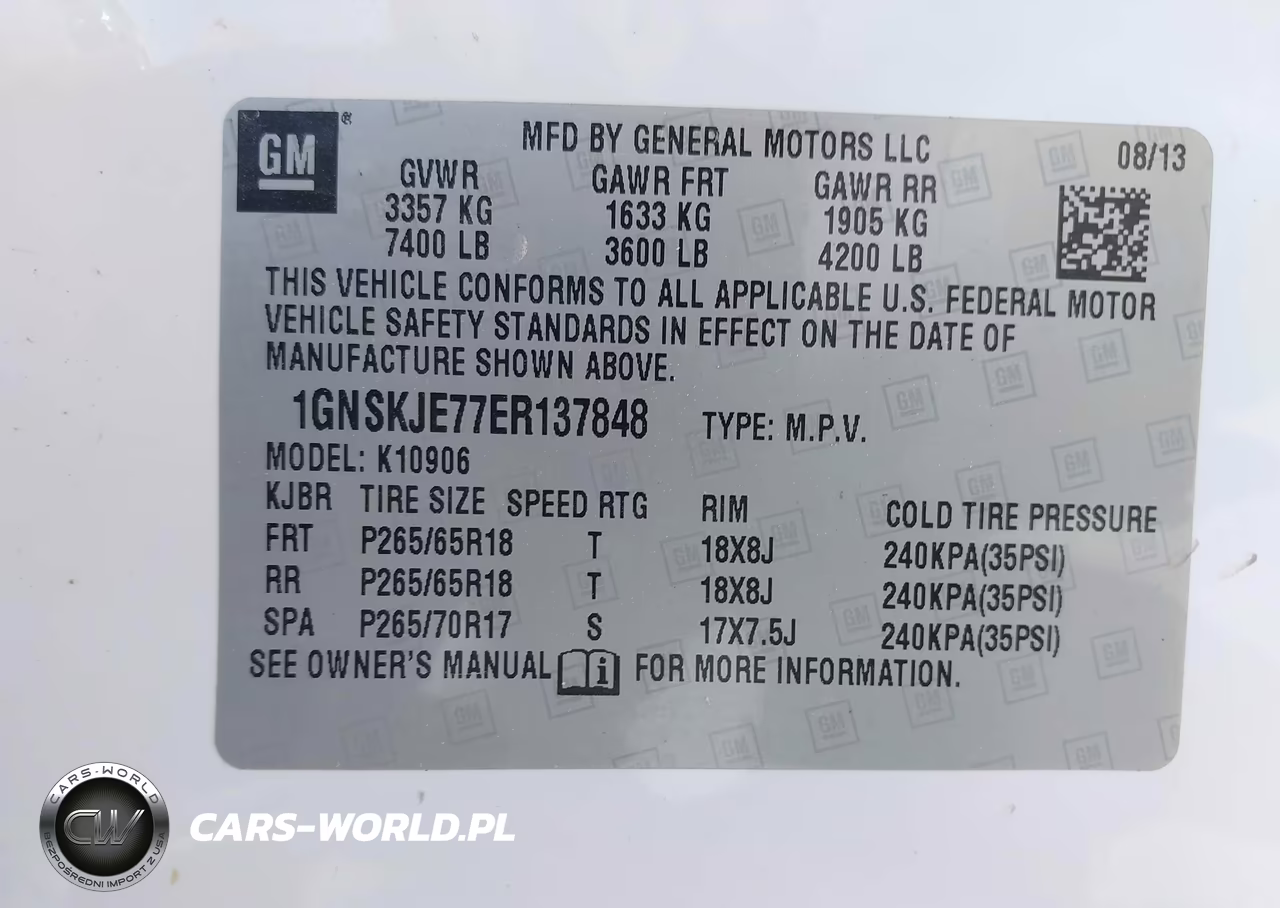 2014 Chevrolet Suburban 1500 Lt VIN:1GNSKJE77ER137848 - 9