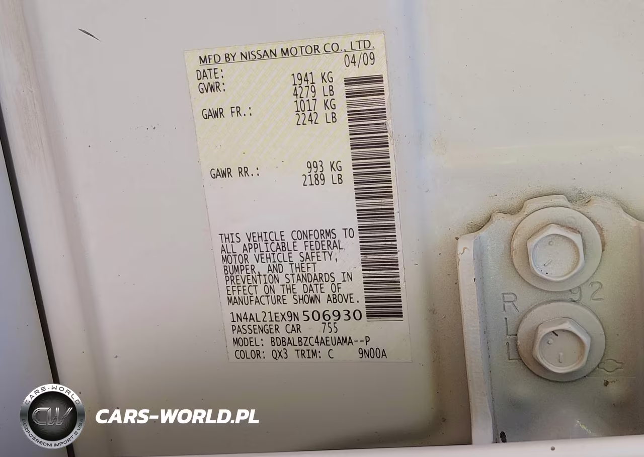 2009 Nissan Altima 2.5 S VIN:1N4AL21EX9N506930 - 9