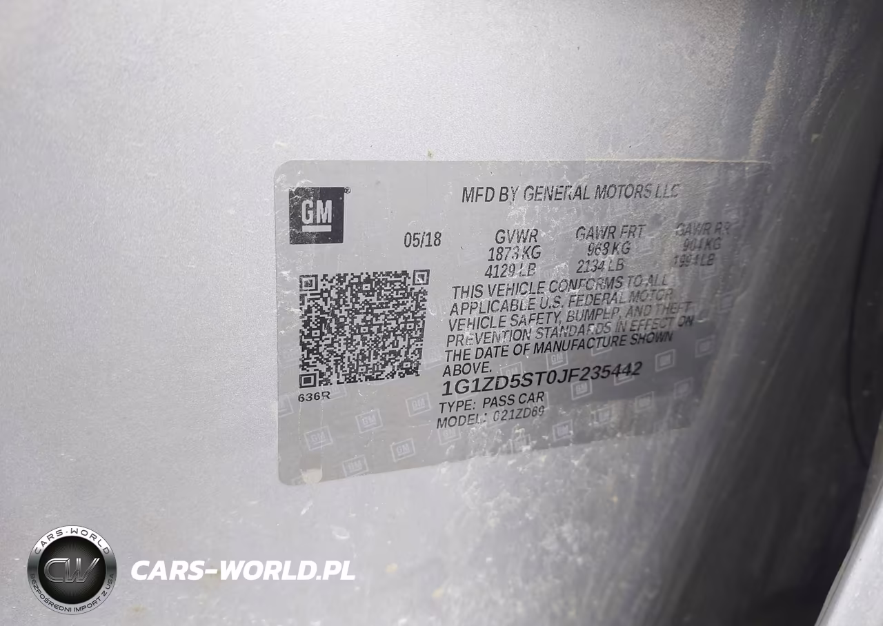 2018 Chevrolet Malibu Lt VIN:1G1ZD5ST0JF235442 - 9