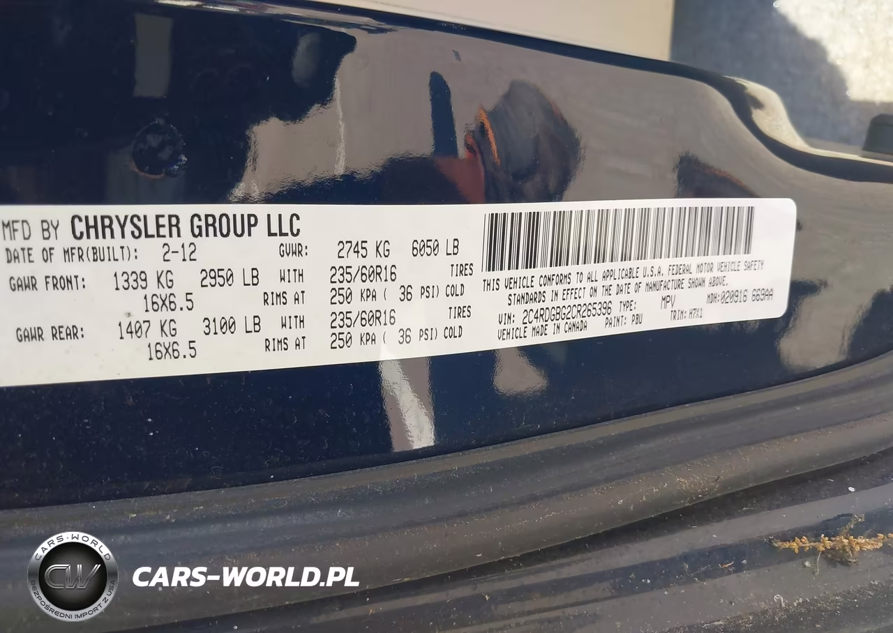 2012 Dodge Grand Caravan Se-Avp VIN:2C4RDGBG2CR265396 - 9