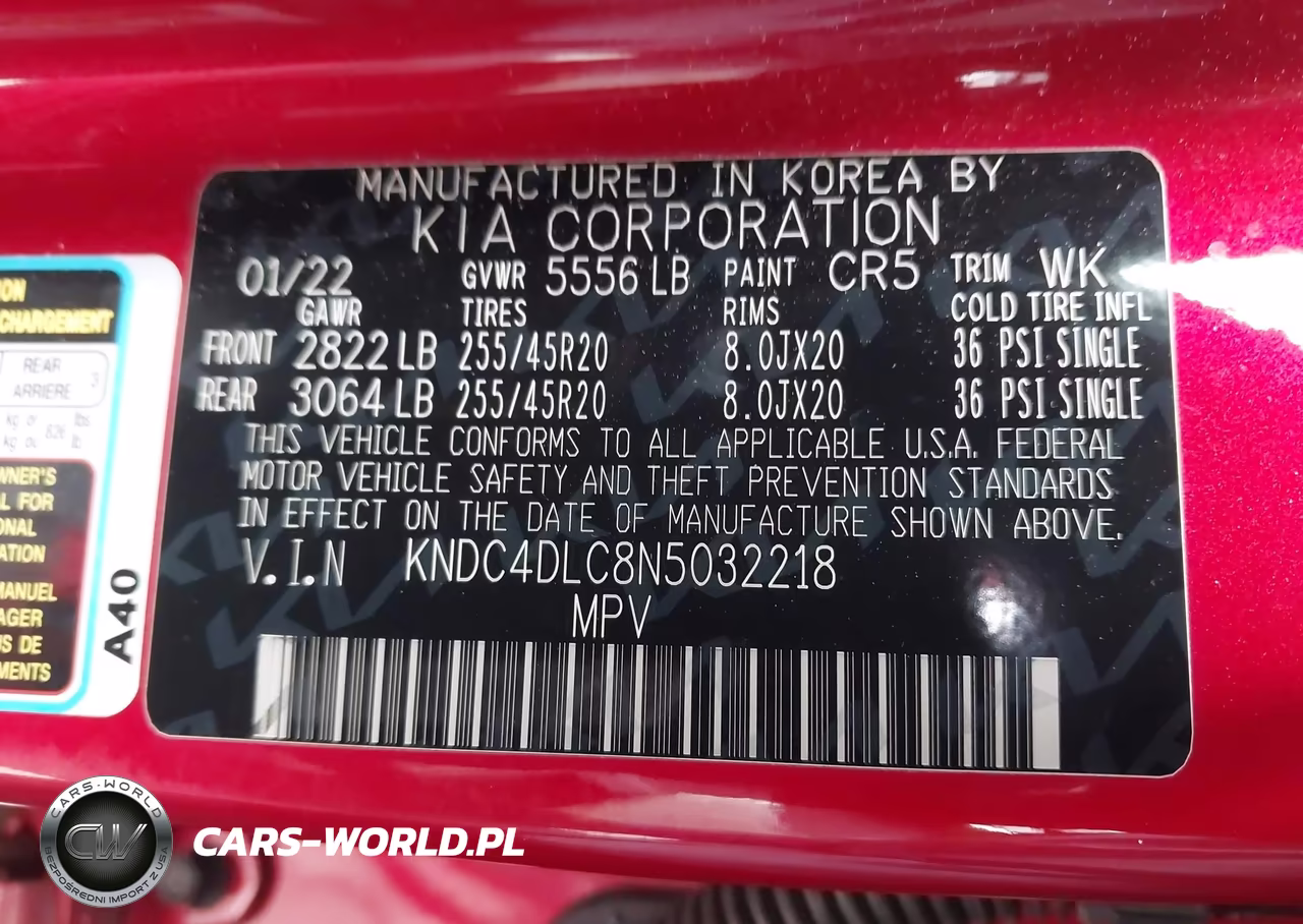 2022 Kia Ev6 Gt-Line VIN:KNDC4DLC8N5032218 - 9