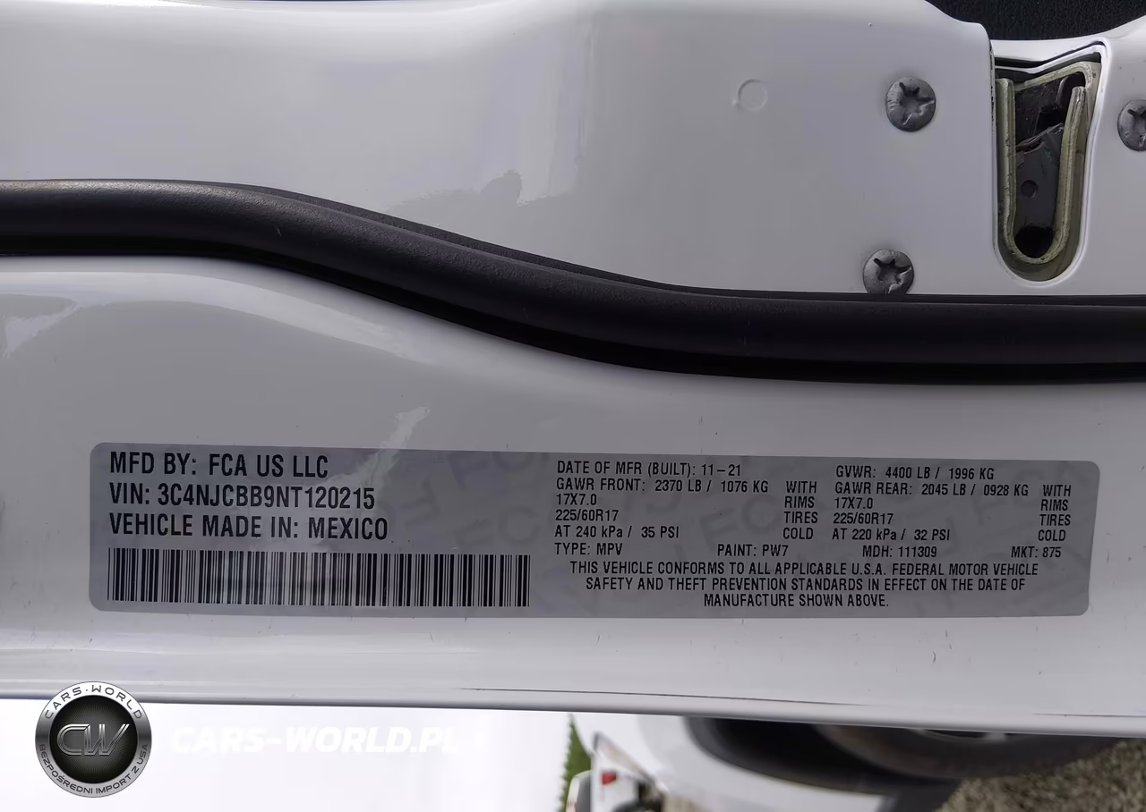 2022 Jeep Compass Latitude Fwd VIN:3C4NJCBB9NT120215 - 9