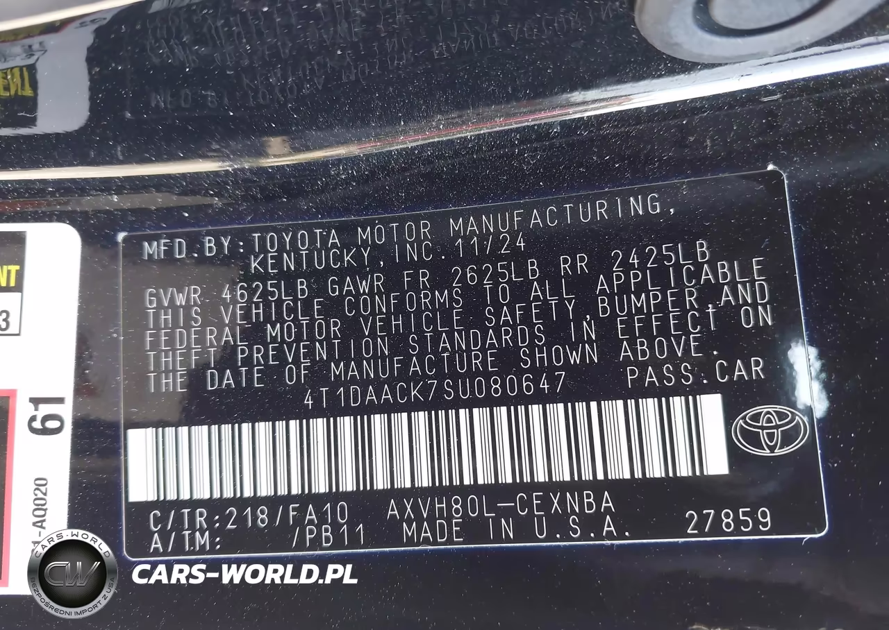 2025 Toyota Camry Le VIN:4T1DAACK7SU080647 - 9