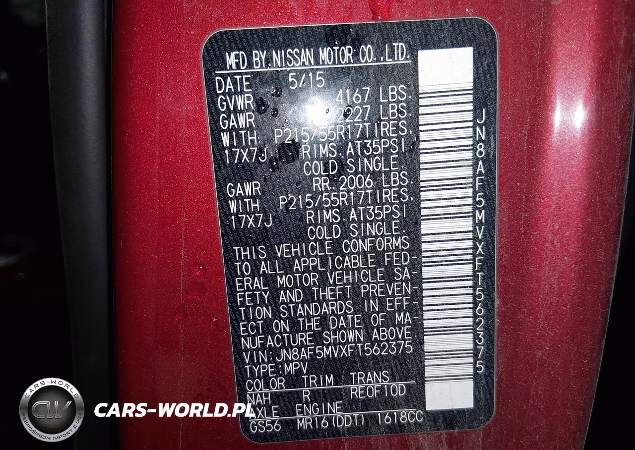 2015 Nissan Juke Sv VIN:JN8AF5MVXFT562375 - 9