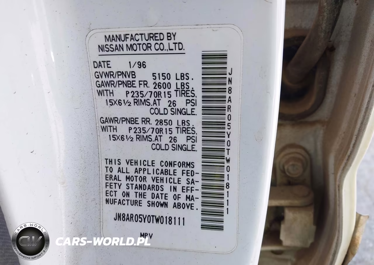 1996 Nissan Pathfinder Le-Se-Xe VIN:JN8AR05Y0TW018111 - 9