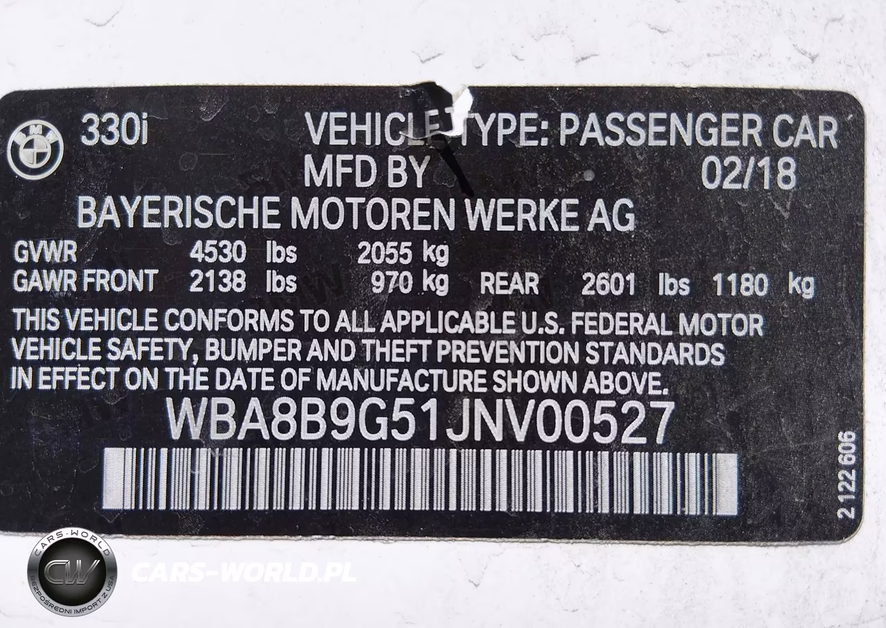 2018 BMW 330I VIN:WBA8B9G51JNV00527 - 9