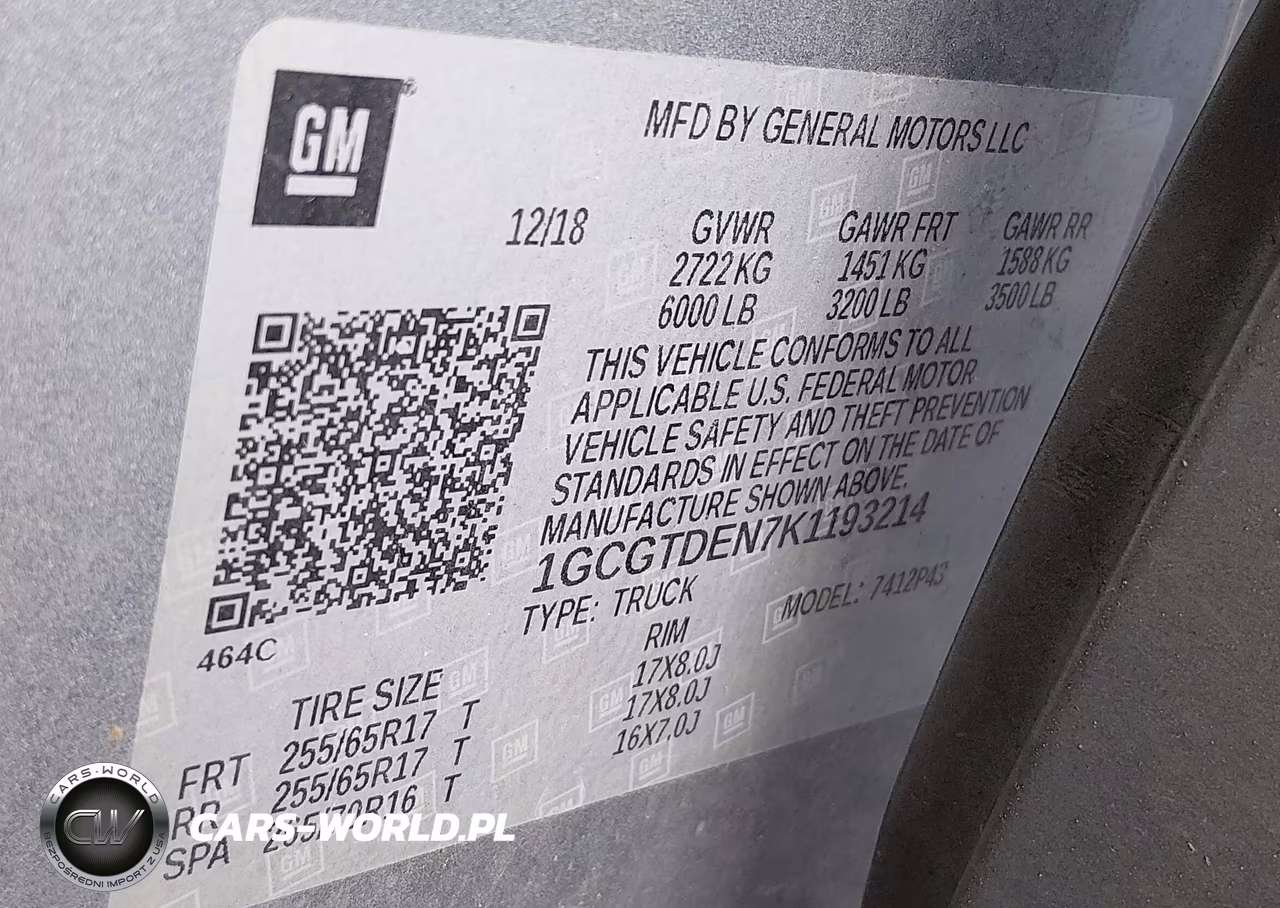 2019 Chevrolet Colorado Z71 VIN:1GCGTDEN7K1193214 - 9