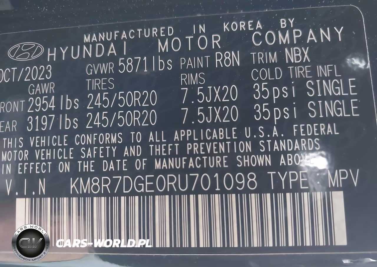 2024 Hyundai Palisade Calligraphy VIN:KM8R7DGE0RU701098 - 9