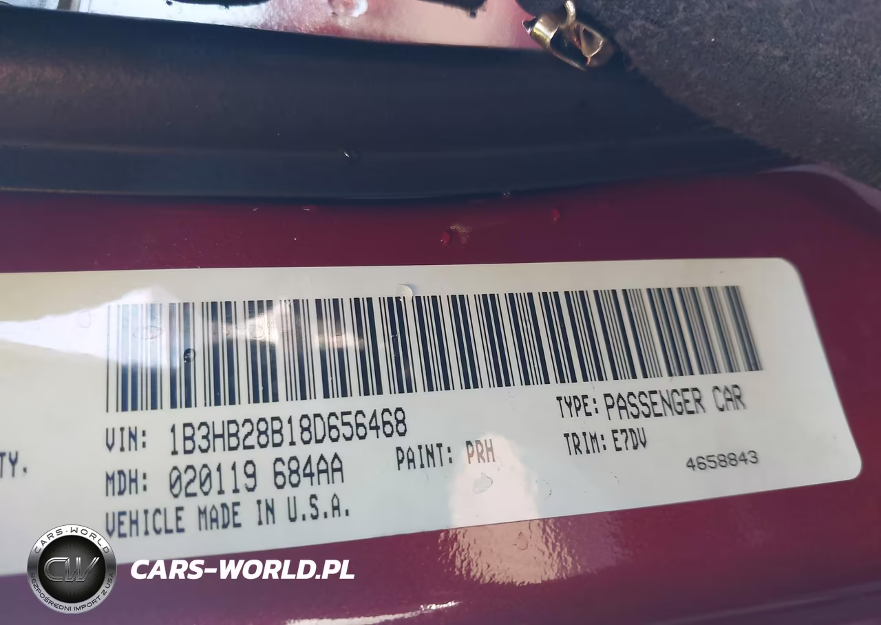 2008 Dodge Caliber Se VIN:1B3HB28B18D656468 - 9