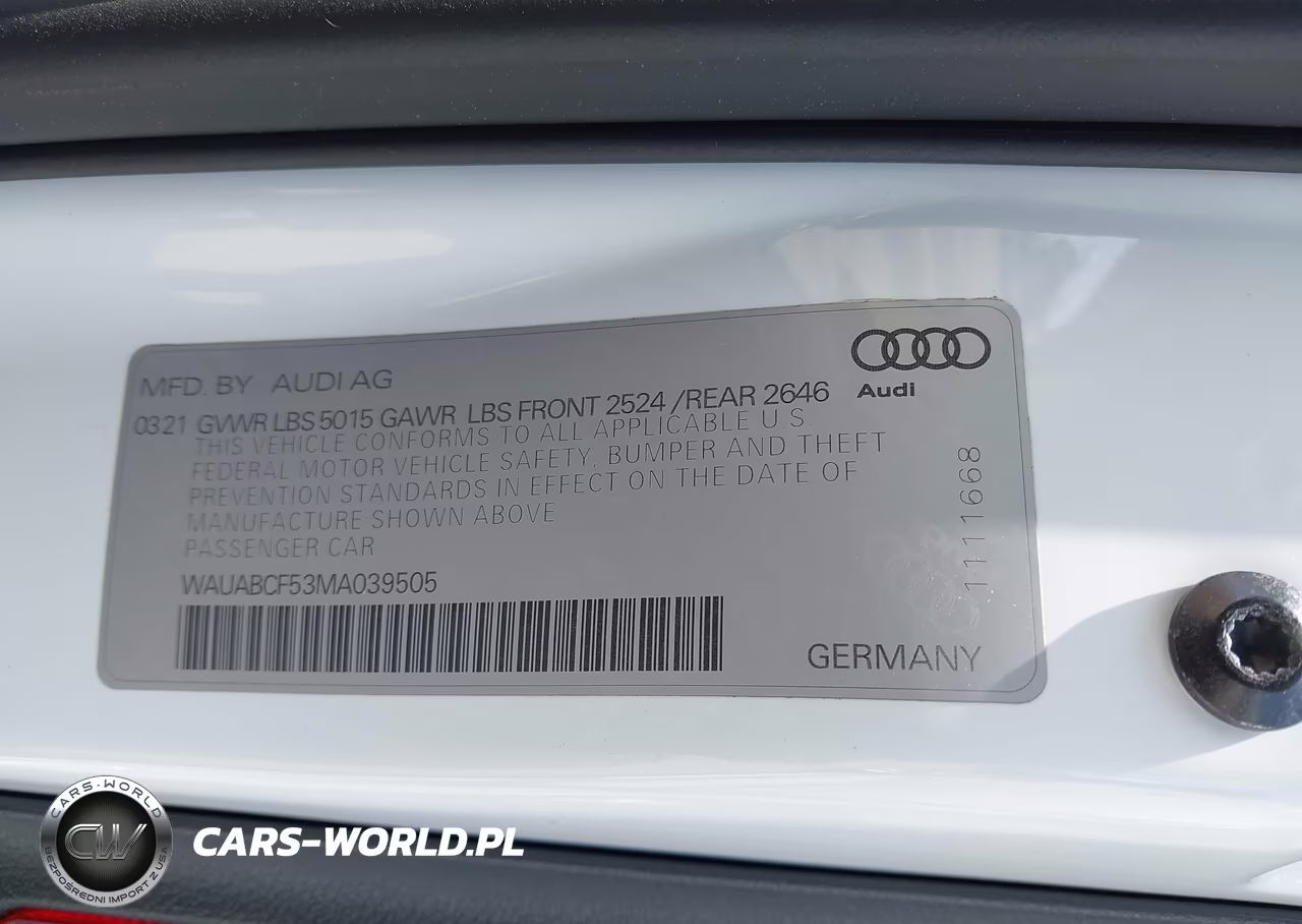 2021 Audi A5 Sportback Premium 40 Tfsi Quattro S Tronic VIN:WAUABCF53MA039505 - 9
