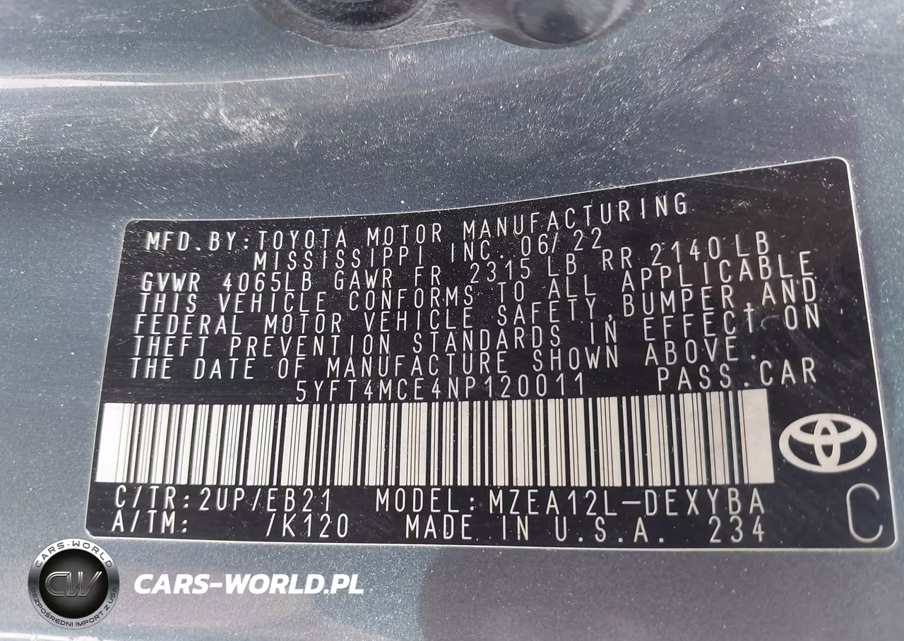 2022 Toyota Corolla Xse VIN:5YFT4MCE4NP120011 - 9