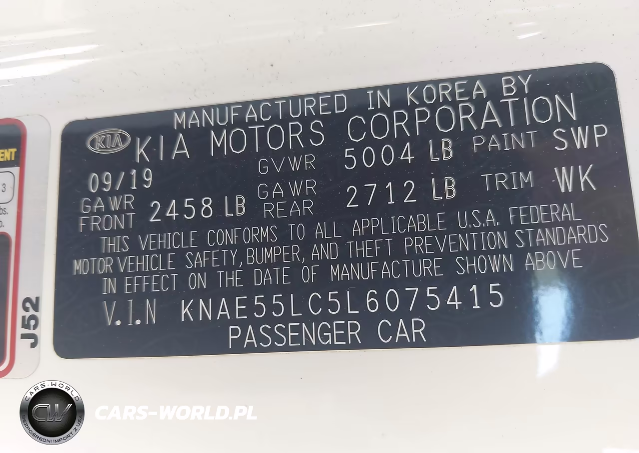 2020 Kia Stinger Gt2 VIN:KNAE55LC5L6075415 - 9