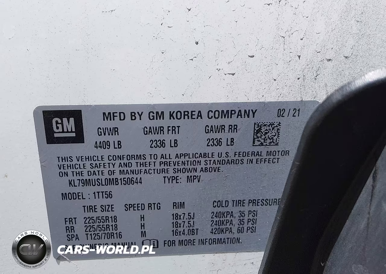 2021 Chevrolet Trailblazer Awd Rs VIN:KL79MUSL0MB150644 - 9