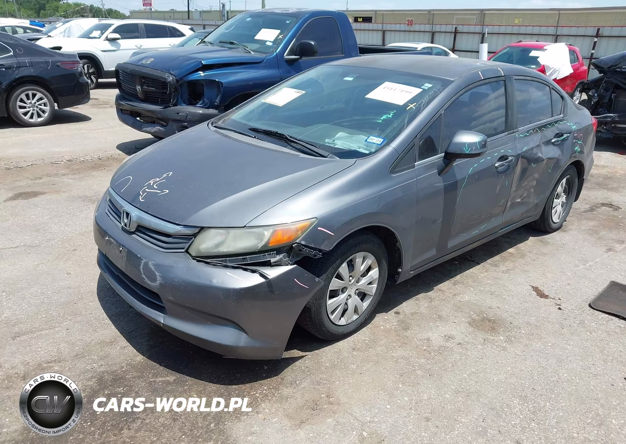 2012 Honda Civic Lx VIN:2HGFB2F55CH561525 - 2