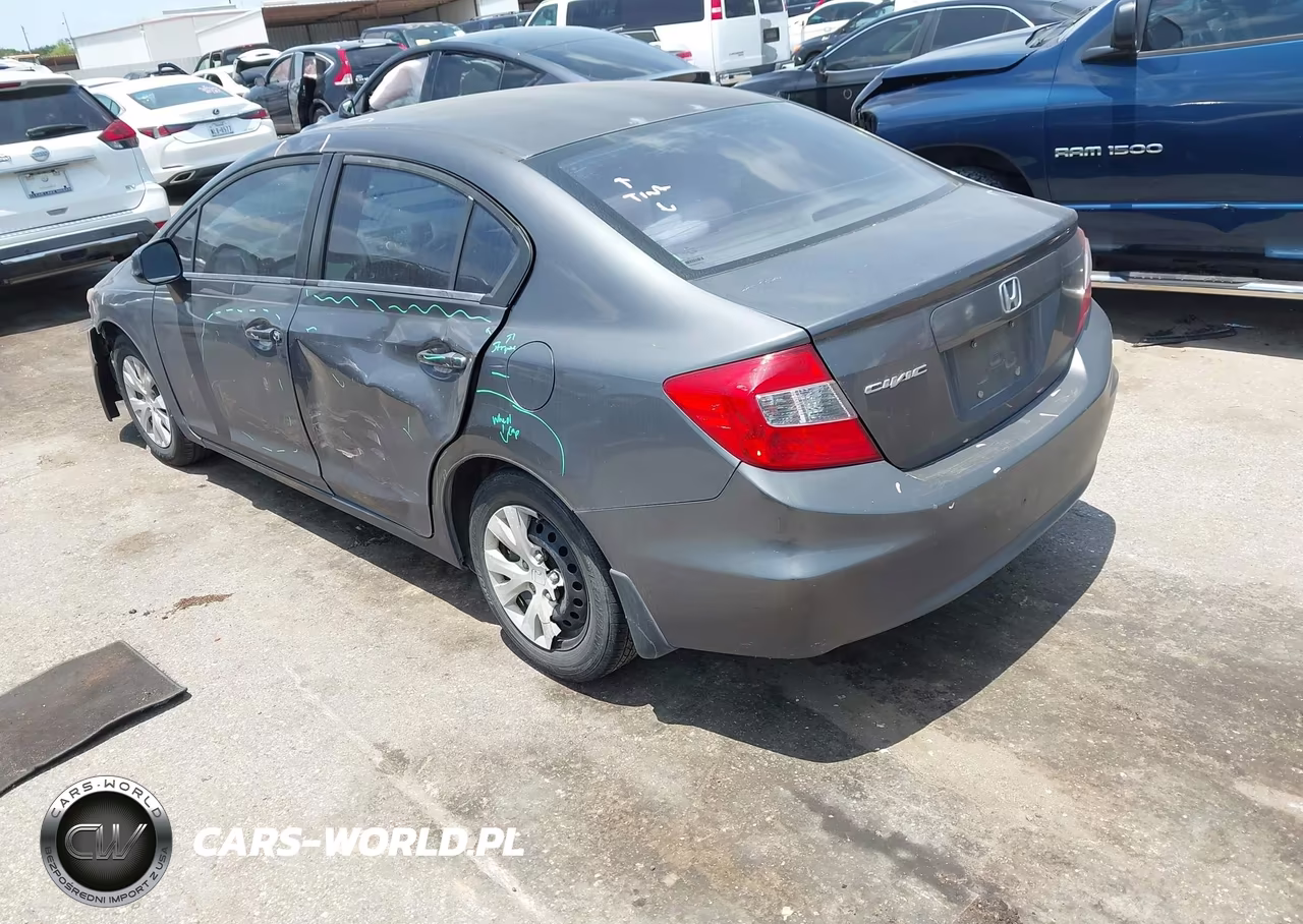 2012 Honda Civic Lx VIN:2HGFB2F55CH561525 - 3