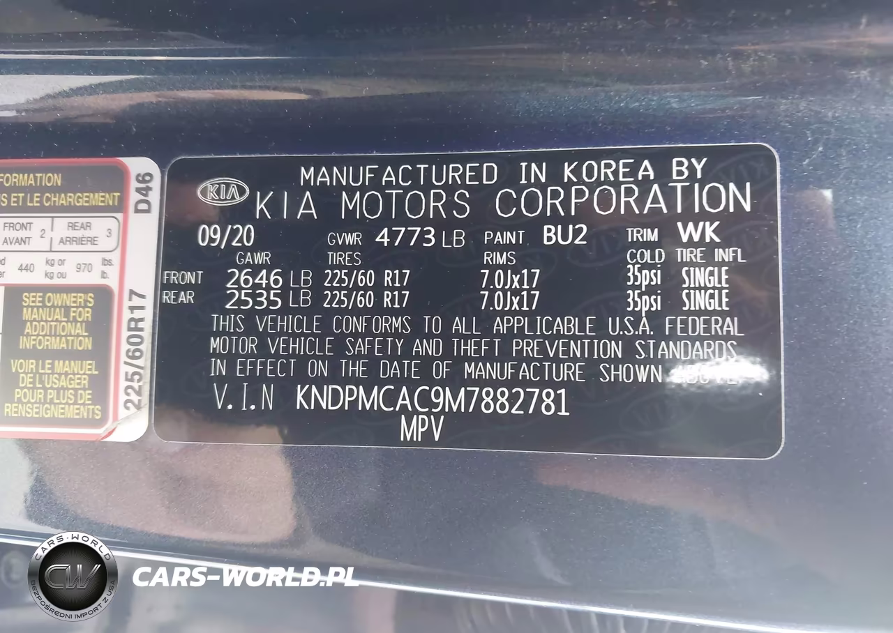 2021 Kia Sportage Lx VIN:KNDPMCAC9M7882781 - 9