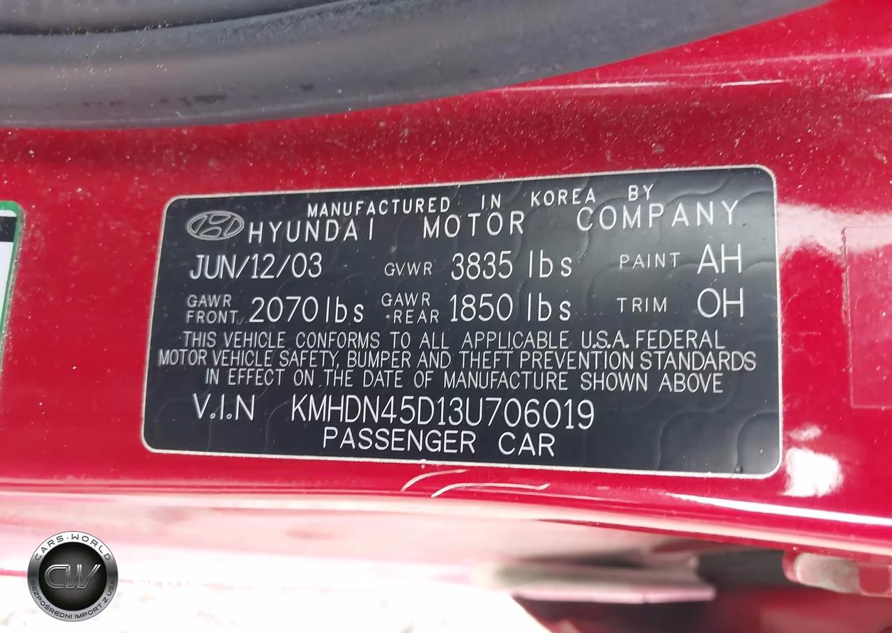2003 Hyundai Elantra Gls-Gt VIN:KMHDN45D13U706019 - 9