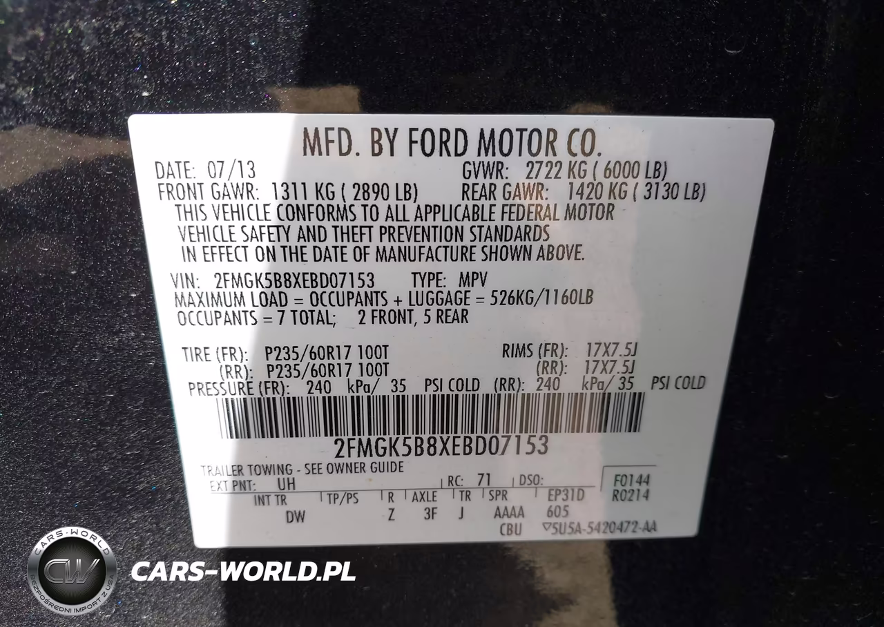 2014 Ford Flex Se VIN:2FMGK5B8XEBD07153 - 9