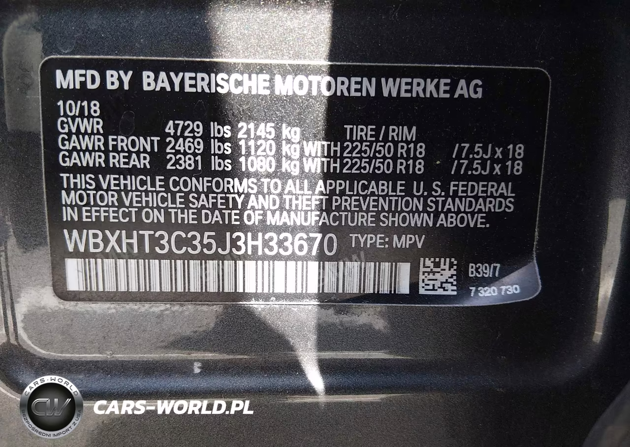2018 BMW X1 xDrive28I VIN:WBXHT3C35J3H33670 - 9