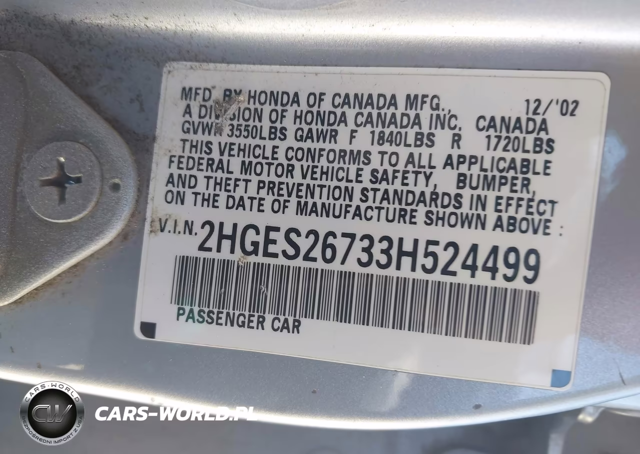 2003 Honda Civic Ex VIN:2HGES26733H524499 - 9