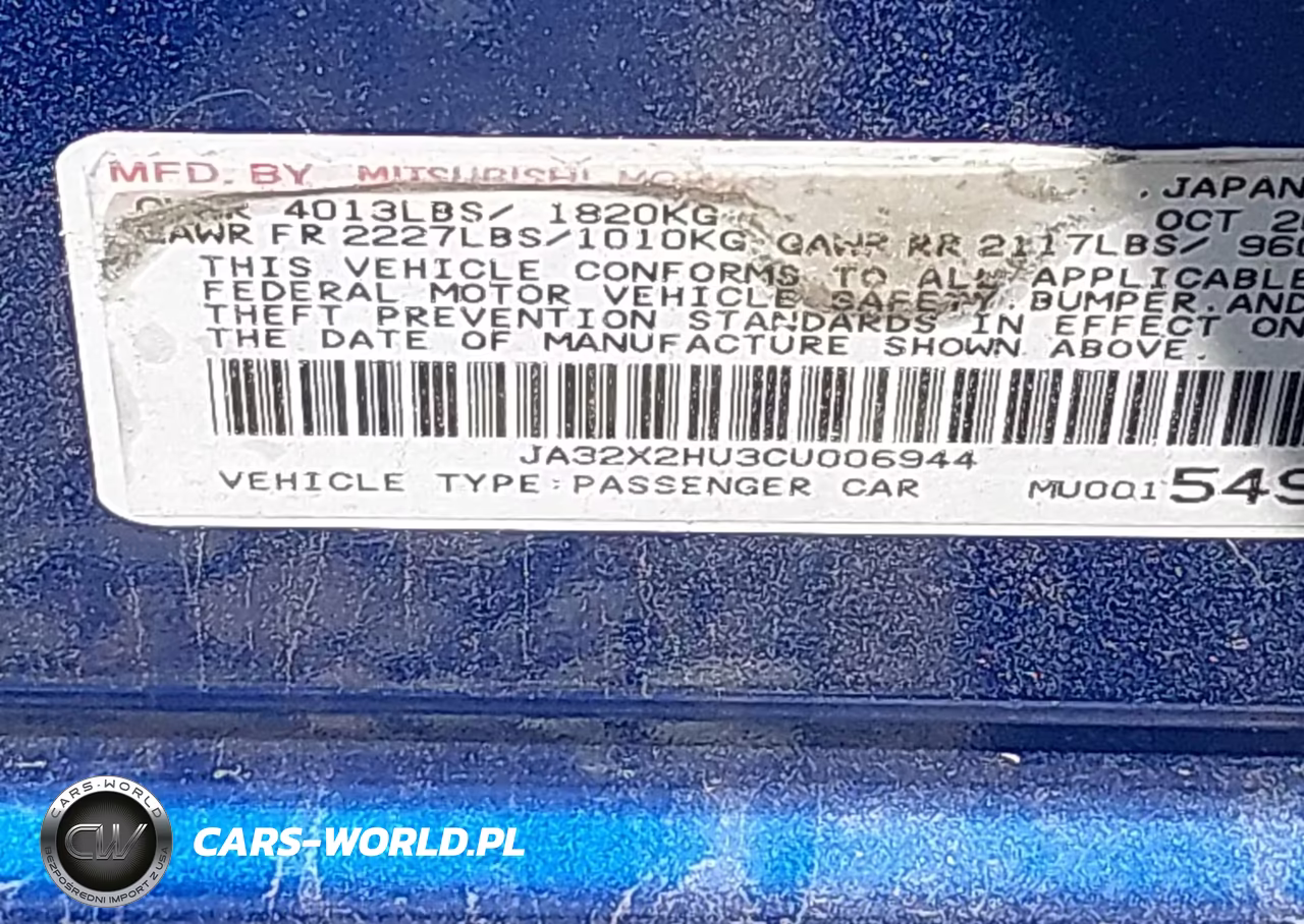 2012 Mitsubishi Lancer Sportback Es VIN:JA32X2HU3CU006944 - 9
